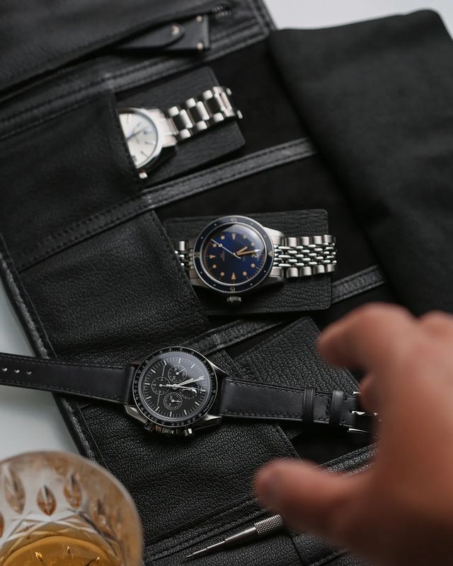 Globetrekker Watch Roll Black