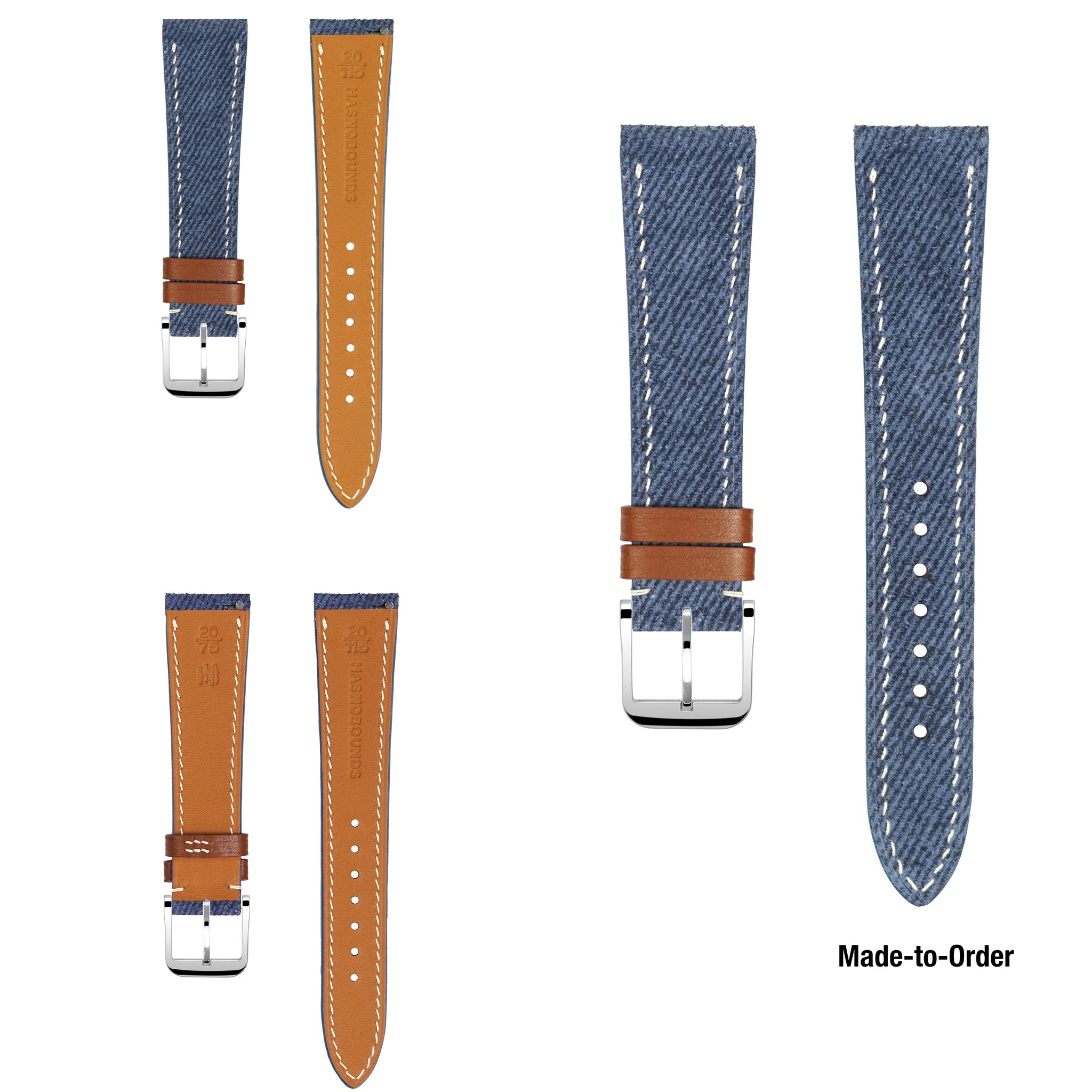 "Lagoon" Strap in Jeans Denim // Denim Blue