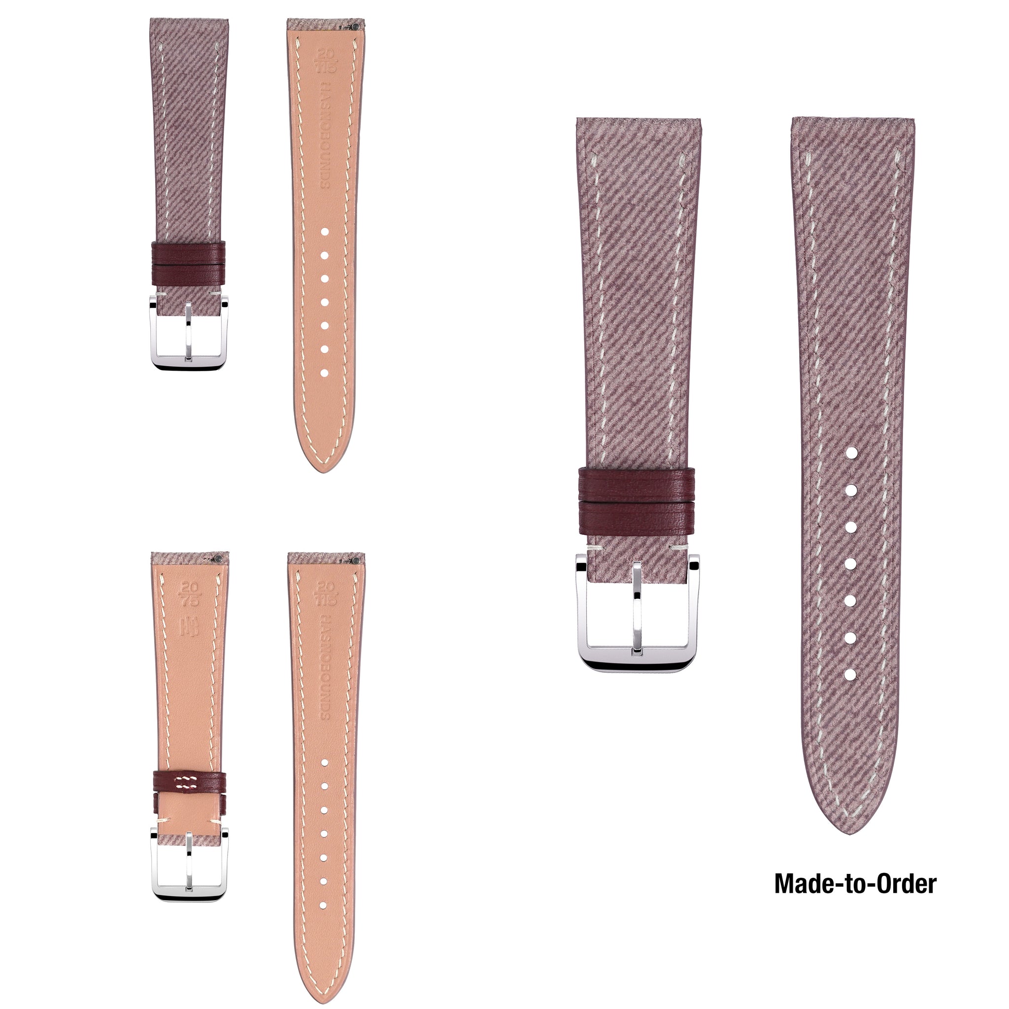 "Lagoon" Strap in Jeans Denim // Quartz Pink